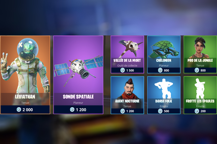 Boutique Fortnite 1 mai